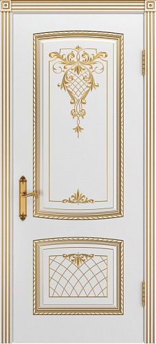 Симфония 2 В3 ДГ Белый с патиной Золото 2000 x 800 Симфония 2 В3 ДГ Белый с патиной Золото 2000 x 800